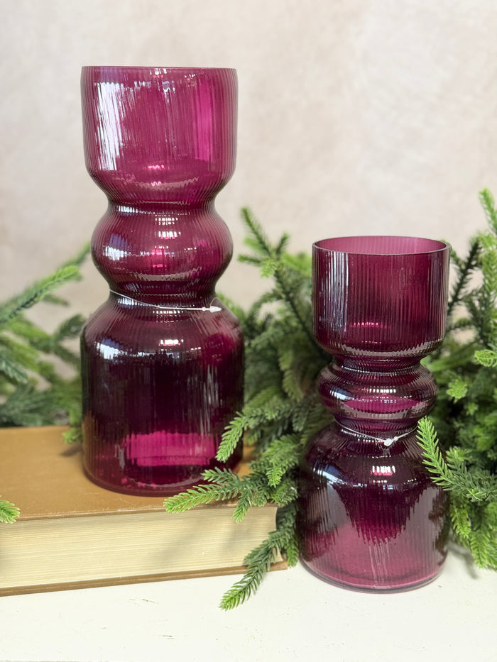 10" Rich Cherry Vase