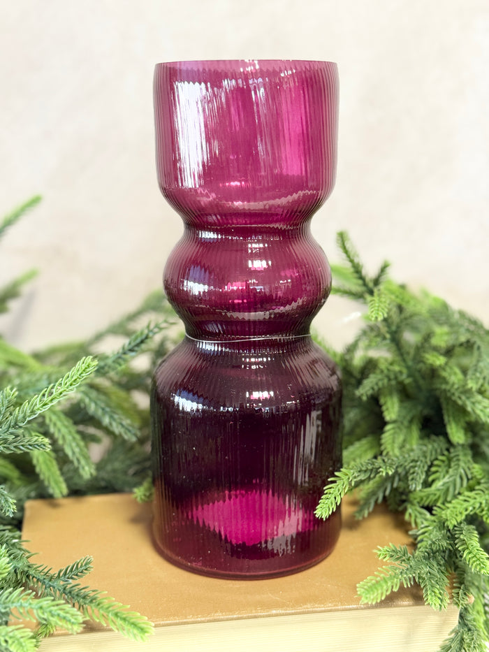 10" Rich Cherry Vase