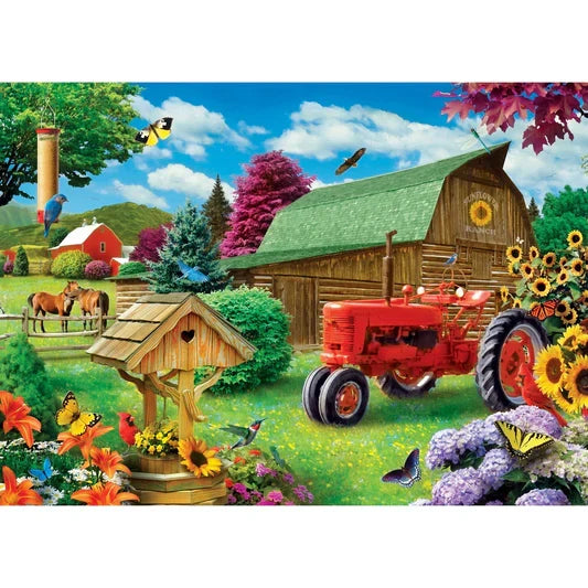 1000 Piece Jigsaw Puzzle - Memory Lane- Sunflower Ranch | MasterPieces