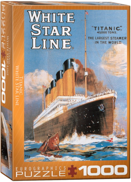 1000 Piece Jigsaw Puzzle - Titanic White Star Line | EUROGRAPHICS