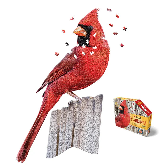 1000 Piece Shaped Jigsaw Puzzle - I Am Cardinal | Madd Capp