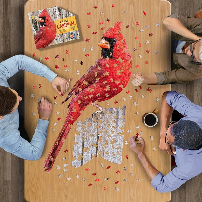 1000 Piece Shaped Jigsaw Puzzle - I Am Cardinal | Madd Capp