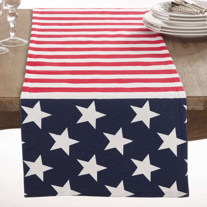 108" American Flag Design Runner