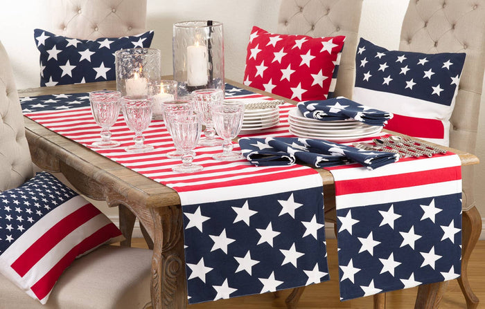 108" American Flag Design Runner