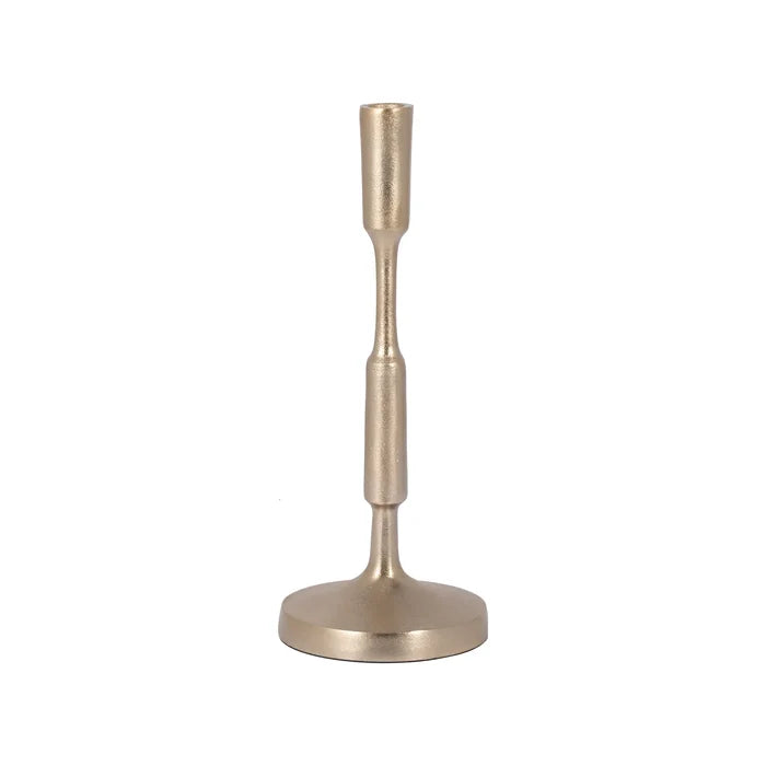 12" Champagne Taper Candleholder