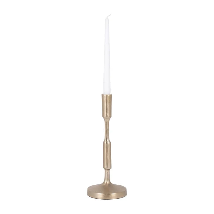 12" Champagne Taper Candleholder