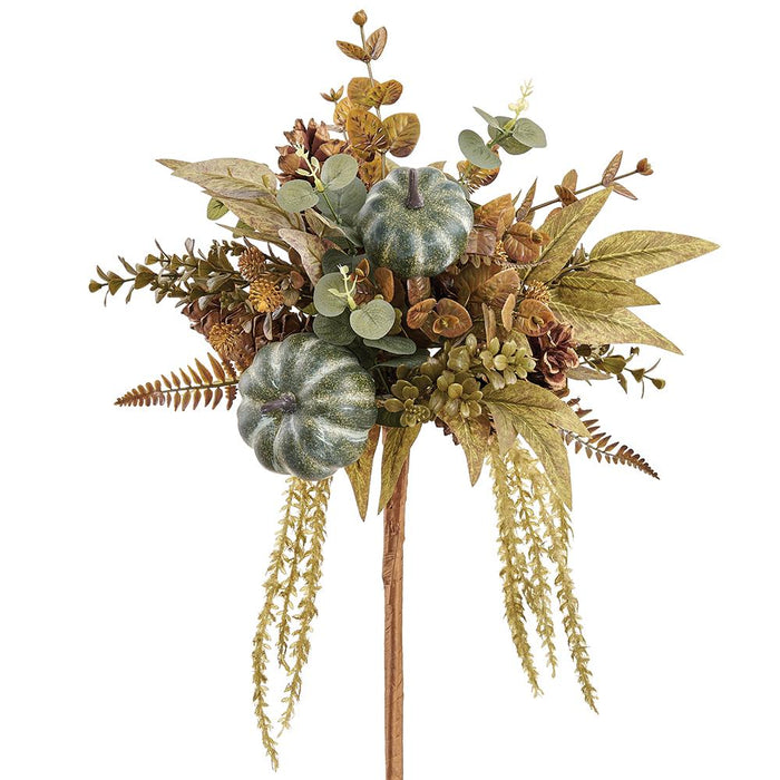 22" Hazelnut Pumpkin Eucalyptus Bouquet