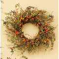 12" full bittersweet candle ring for farmhouse Fall home decor from Magnolias Home Decor