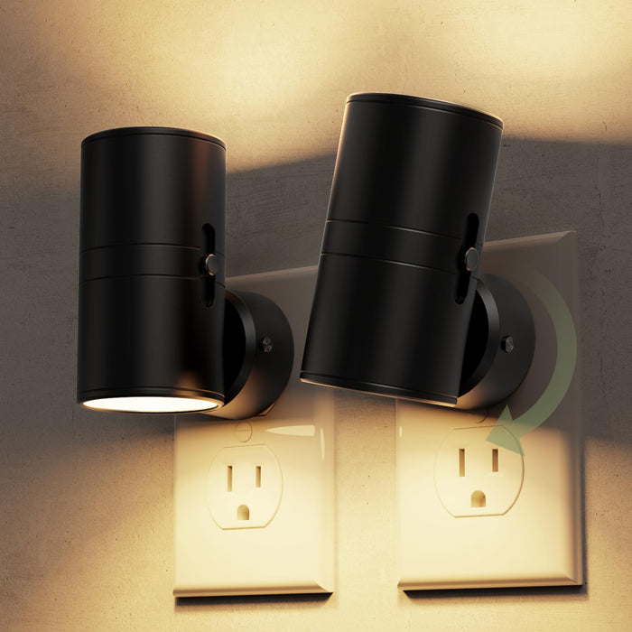 L LOHAS LED 5CCT Adjustable 330° Rotating Night Light – Plug-in Wall - [lohasled]