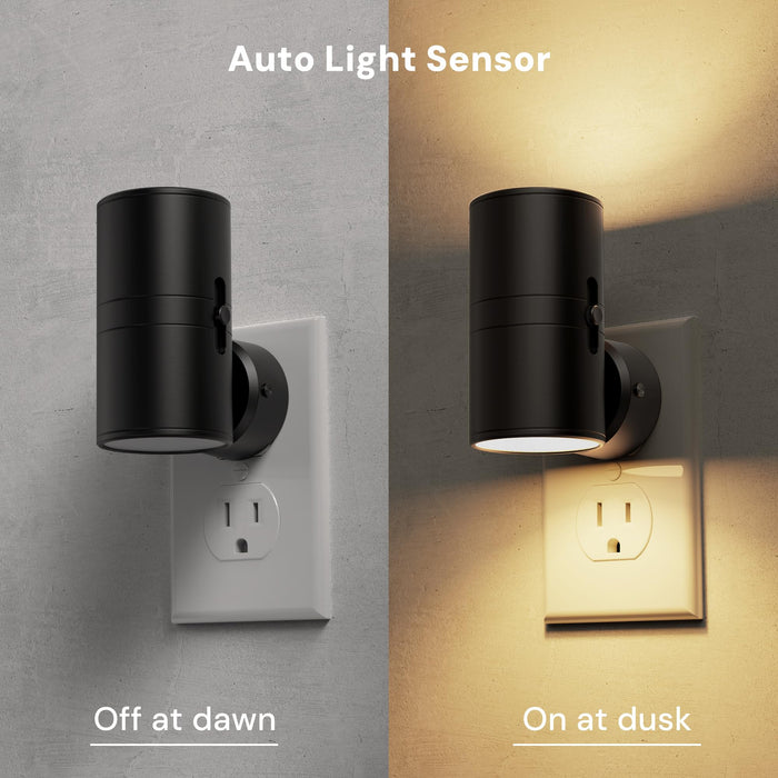 L LOHAS LED 5CCT Adjustable 330° Rotating Night Light – Plug-in Wall - [lohasled]