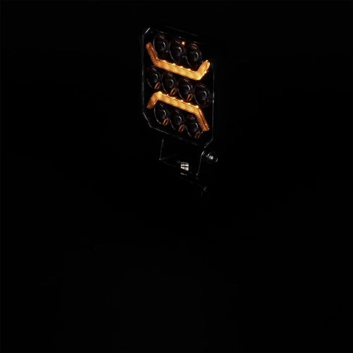 4" LED work light with amber and white position lightsLED work lightL0185TruckLEDSRH Lighting