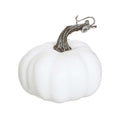 Faux cream sonya pumpkin 4.5 inch for farmhouse cottagecore fall home decor from Magnolias Home Decor