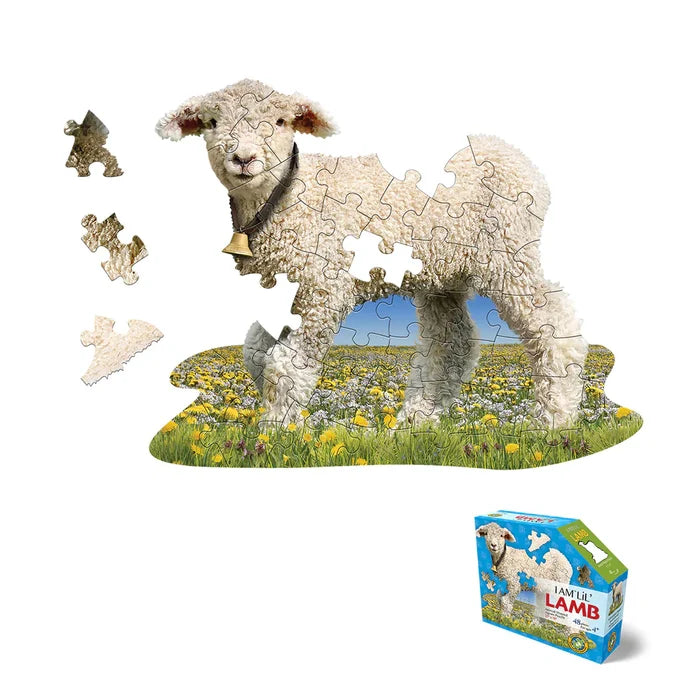 48 Piece Shaped Jigsaw Puzzle - I Am LiL' Lamb | Madd Capp