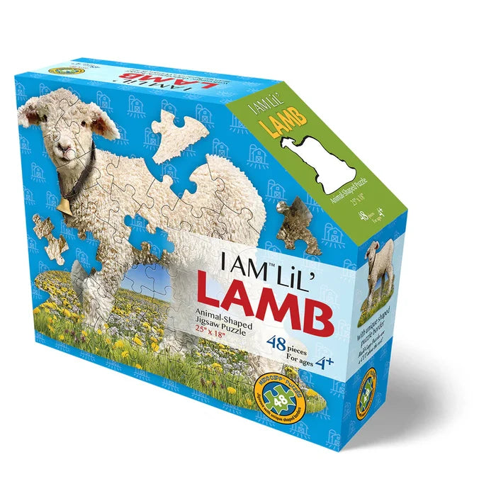 48 Piece Shaped Jigsaw Puzzle - I Am LiL' Lamb | Madd Capp