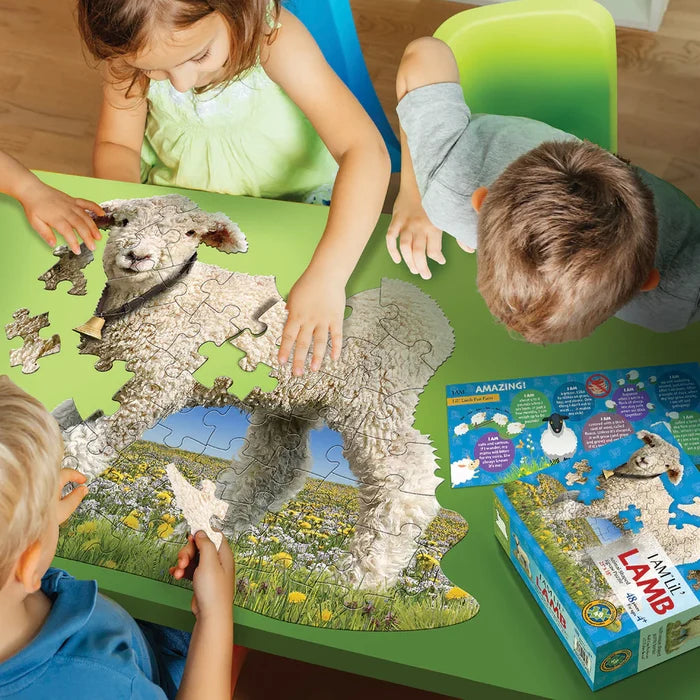 48 Piece Shaped Jigsaw Puzzle - I Am LiL' Lamb | Madd Capp