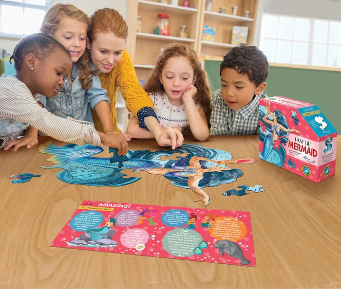 48 Piece Shaped Jigsaw Puzzle - I Am LiL' Mermaid | Madd Capp