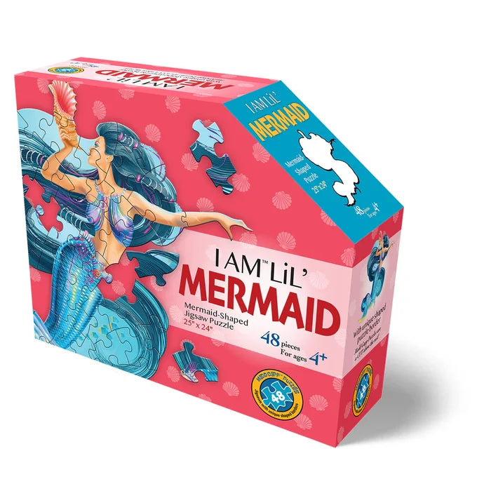 48 Piece Shaped Jigsaw Puzzle - I Am LiL' Mermaid | Madd Capp