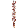 6' Deep Brown Beech Leaf Garland