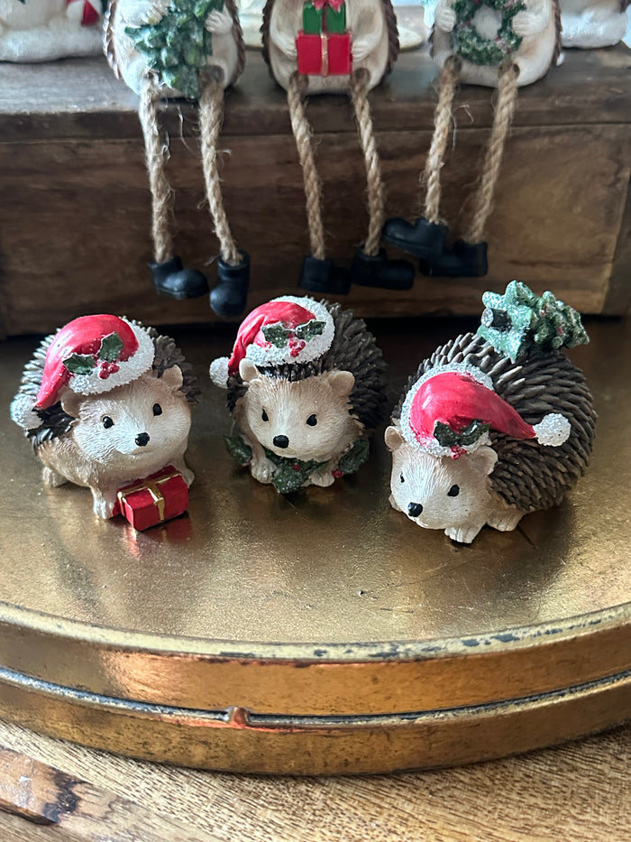Mini Christmas Hedgehogs | Choice of 3