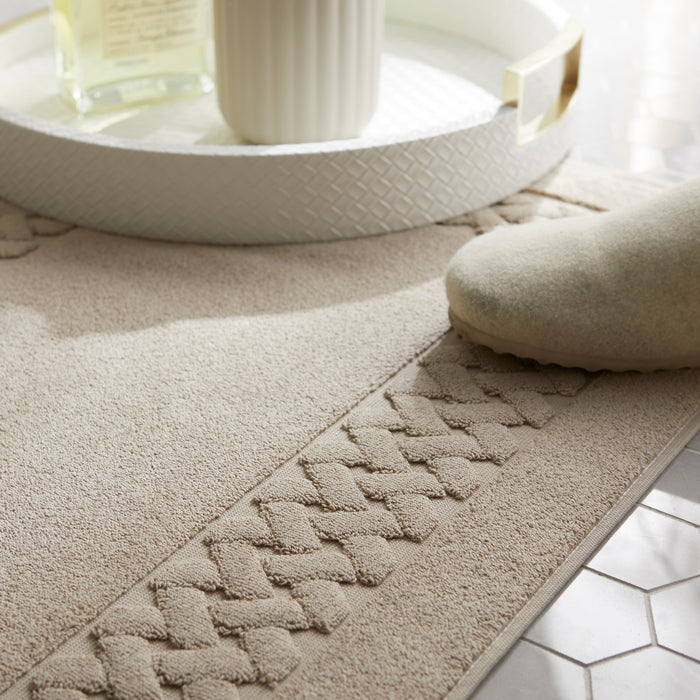 Amalfi Bath Mat Cobblestone 19x31