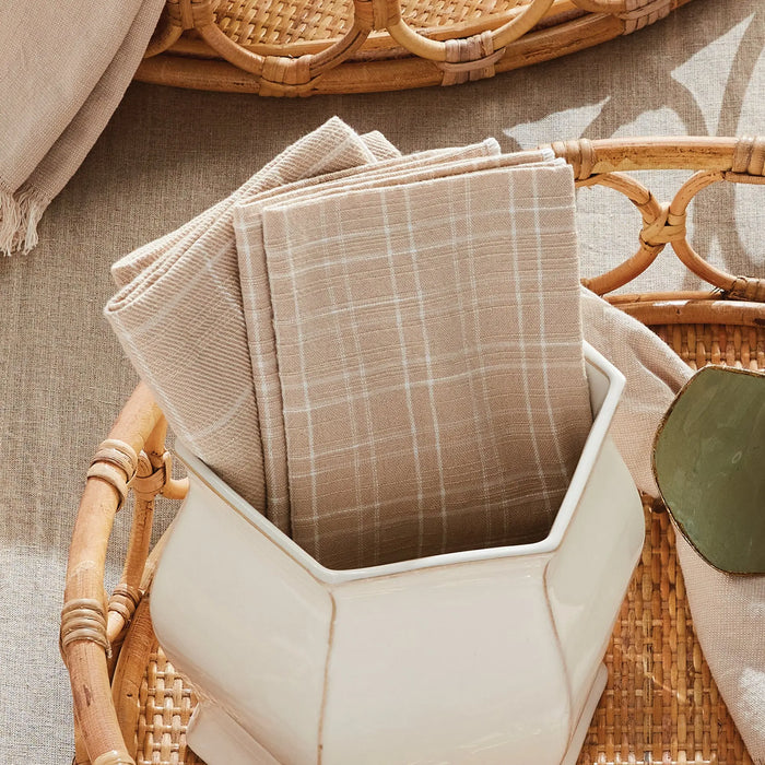 Arch Dinner Napkins – Set of 4 in Taupe