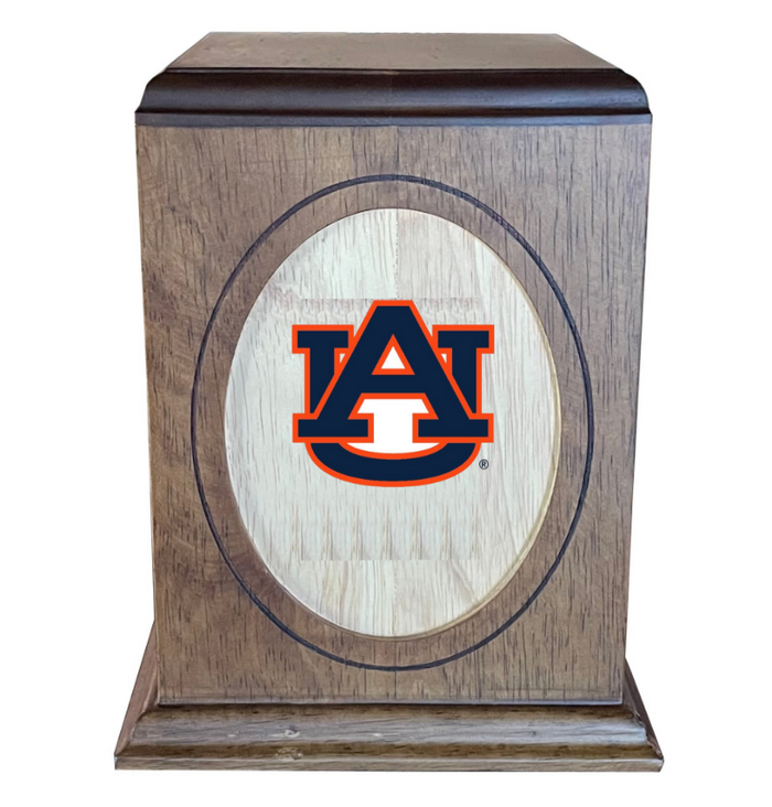 Auburn University Tigers Wooden Memorial Cremation Urn - WDAUB100