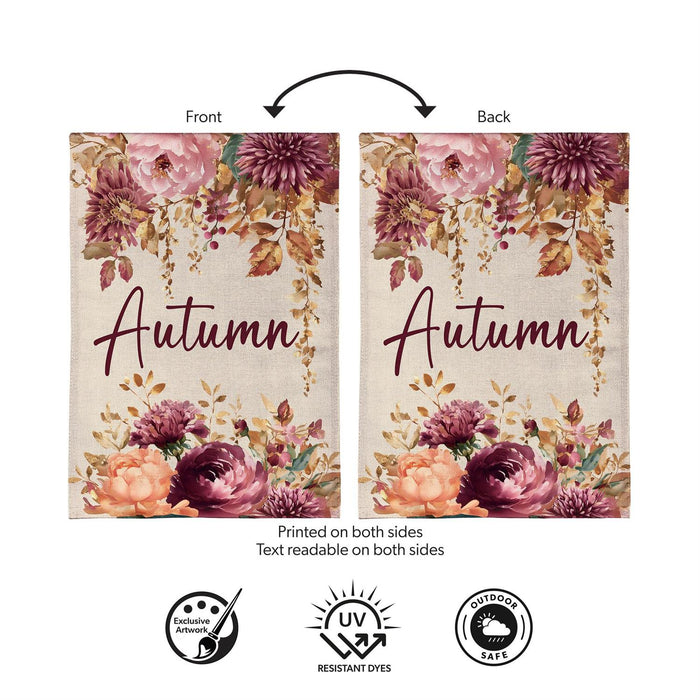 Autumn Florals Garden Flag
