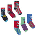 Baby Boys 3 Pack Design Socks - Monster & Pirates - (42B579) - Kidswholesale.co.uk