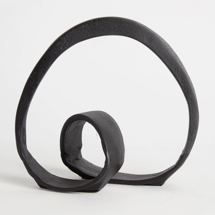 Beatrix Abstract Sculpture - Organic Cast Aluminum Accent (Gold or Black) - Villa Decor & Design