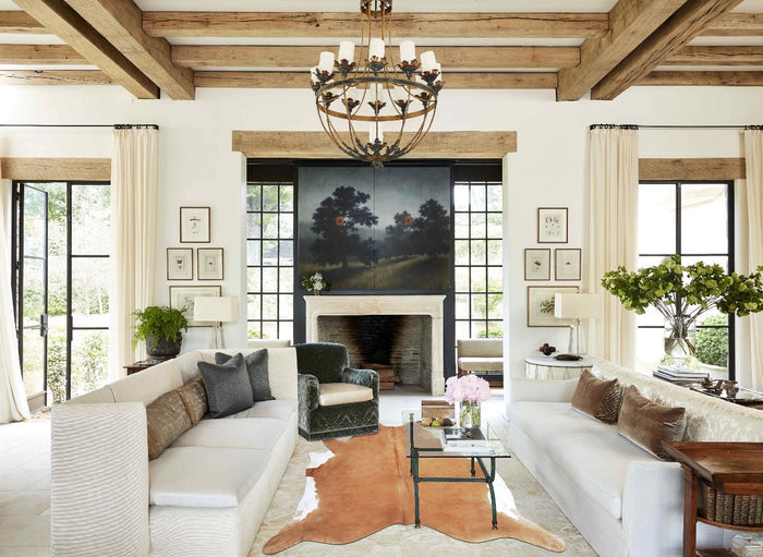 Beige Cowhide Rug #B9154