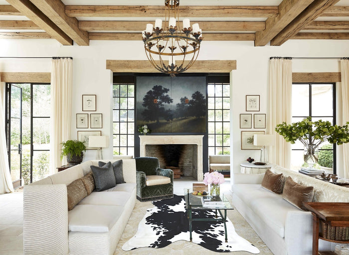 Black and White Cowhide Rug #B8970