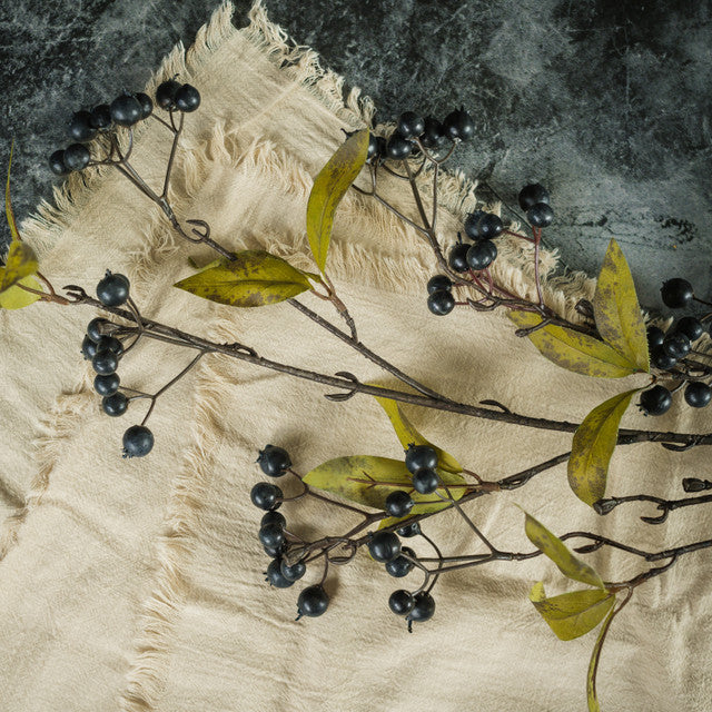 Silk blue green berries spray 41 inch for transitional everyday home decor from Magnolias Home Decor
