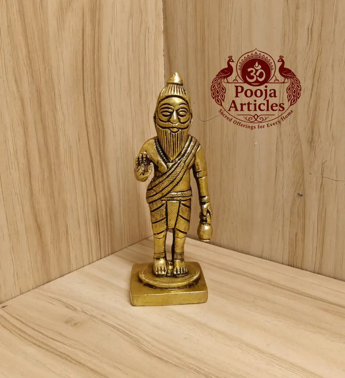Brass Agathiyar Statue 4.5 Inch