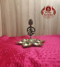 Brass Arumuga Om Vel Vilakku 6.7 Inch