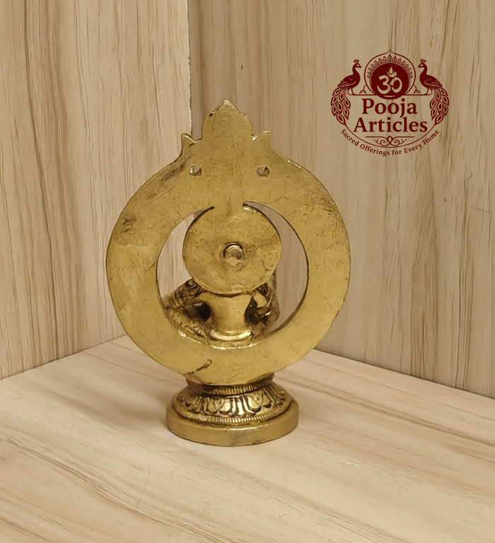 Brass Ayyappan Statue 3.6 Inch