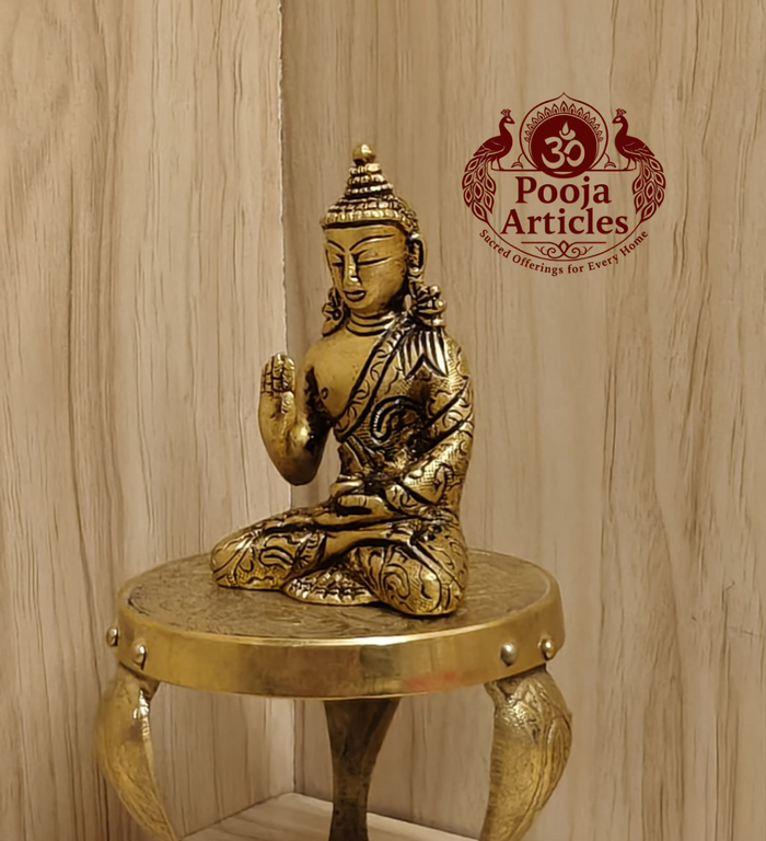 Brass Buddha Statue 3.2 Inch