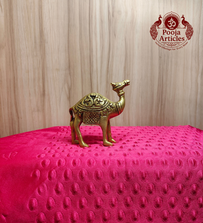 Brass Camel Statue 4 Inch