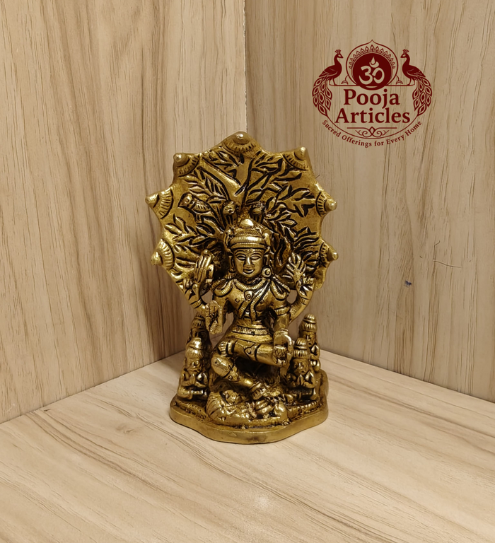 Brass Dakshinamurthy Statue 4.5 Inch