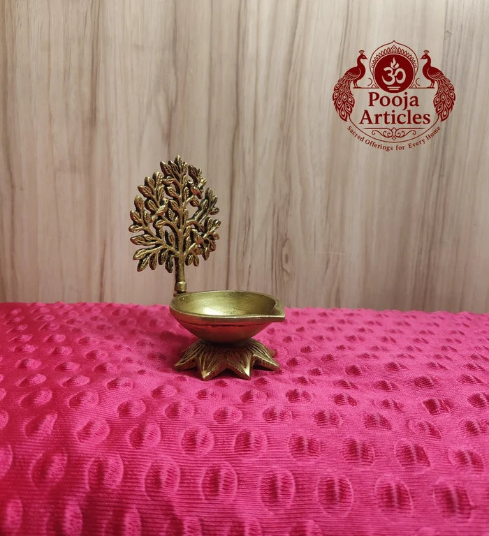 Brass Tree Diya Idol 4 Inch