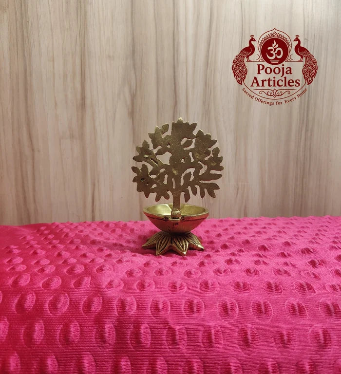 Brass Tree Diya Idol 4 Inch