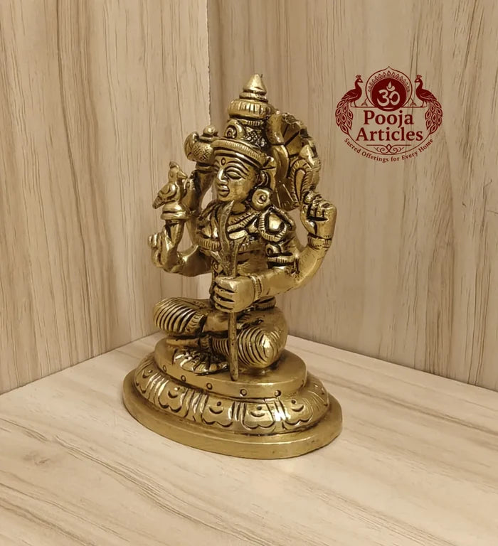 Brass Kamakshi Amman Statue 4 Inch