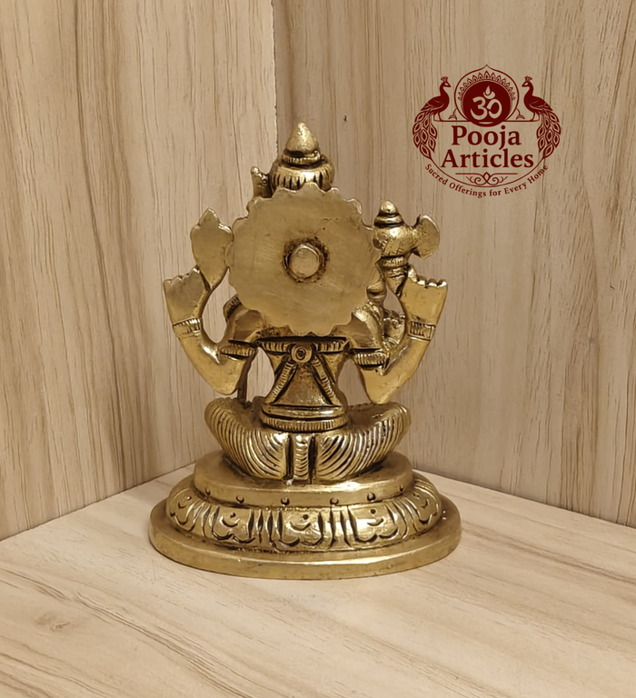Brass Kamakshi Amman Statue 4 Inch