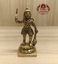 Brass Karuppasamy Idol 4.2 Inch guardian deity for home temple