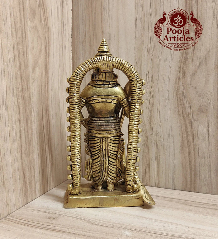 Brass Malaysia Murugan Idol 7 Inch Pooja Articles