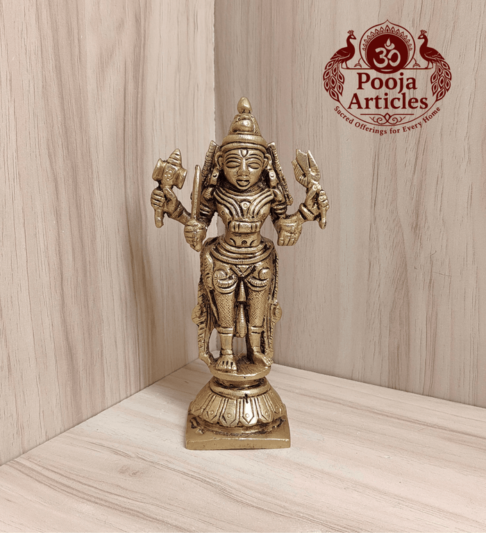 Brass Mariamman idol 5.2 inch for home temple