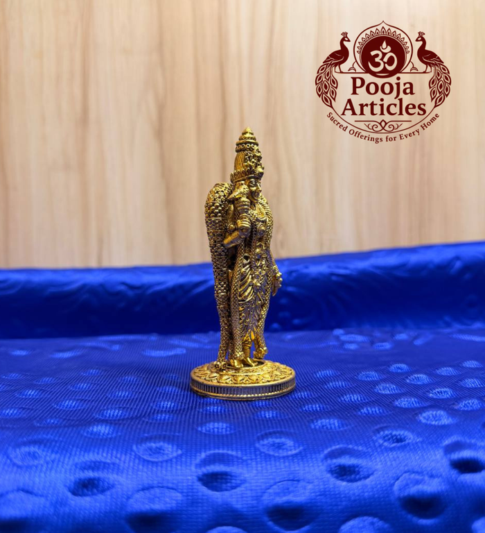Brass Meenakshi Amman 4 inch with prabhavali