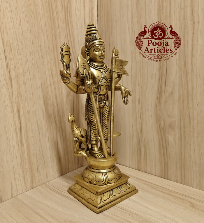 Brass Murugan Idol 10 Inch