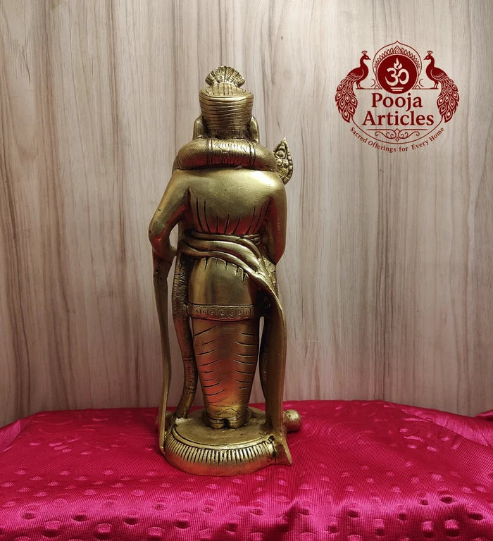 Premium Brass Palani Raja Alangara Murugan Idol 12 Inch