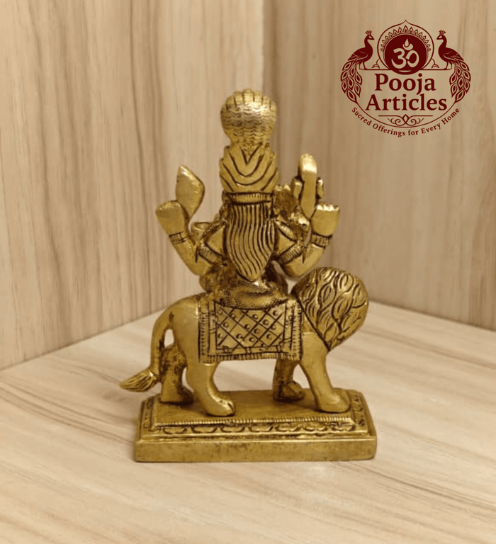 Brass Pratyangira Devi Statue 4 Inch — size reference