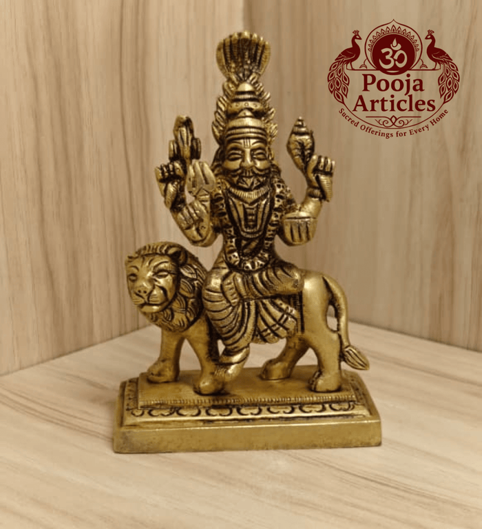Brass Pratyangira Devi Statue 5 Inch